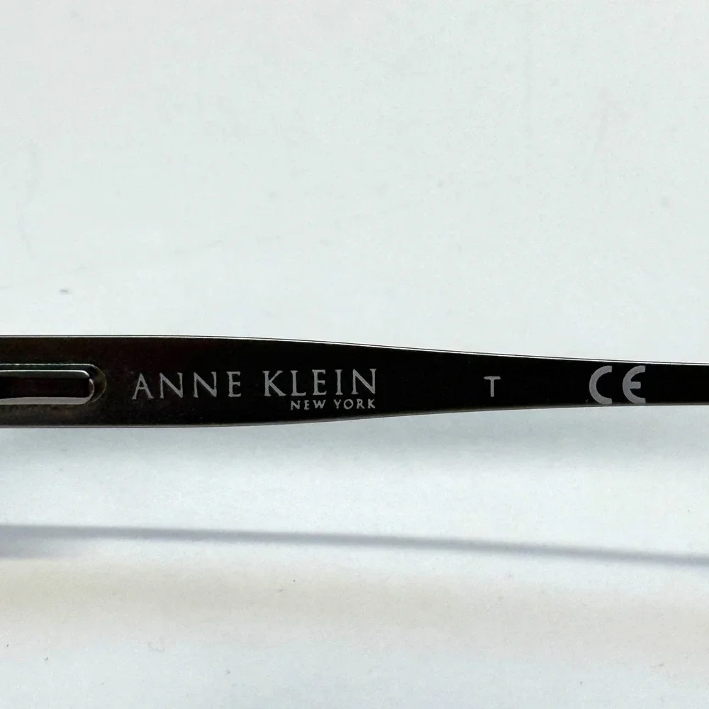 ANNE KLEIN New York AK 9099 532 Eyeglasses Frame Only 50-18-130 Half Rim Silver